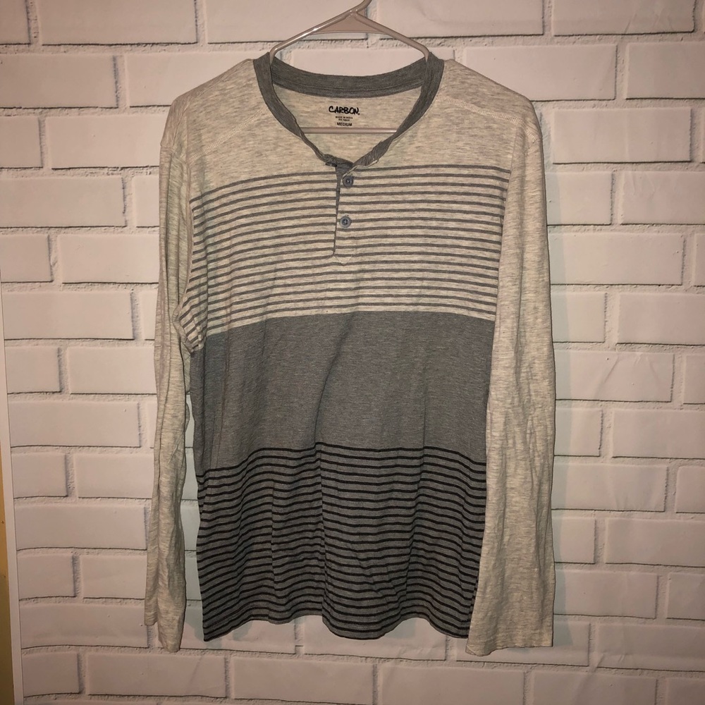 Carbon Long Sleeve Polo Size M